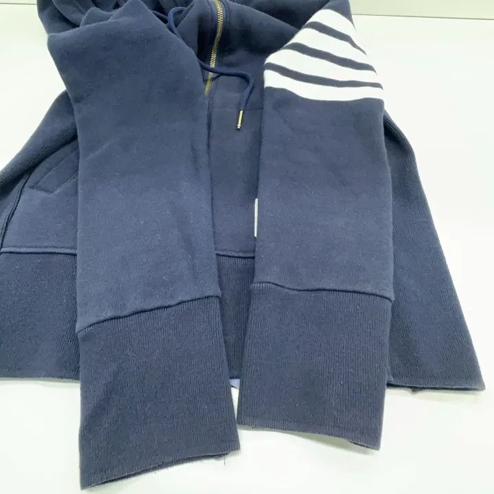 Thom Browne TB Classic Spring Hooded Zip Sweatshirt 0079 Size US M / EU 48-50 / 2 - 15 Thumbnail