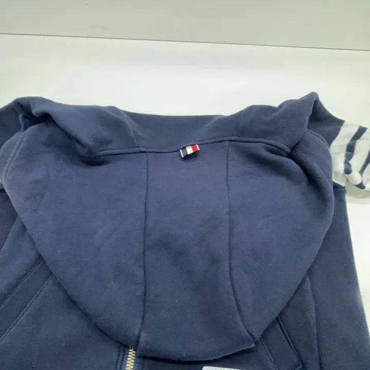 Thom Browne TB Classic Spring Hooded Zip Sweatshirt 0079 Size US M / EU 48-50 / 2 - 9 Thumbnail