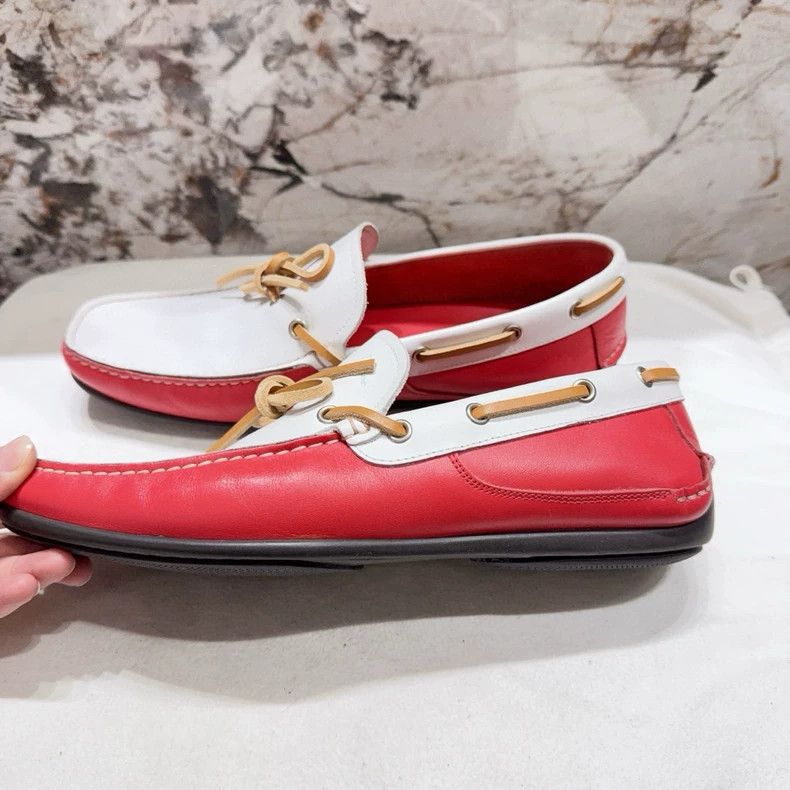 Salvatore Ferragamo ferragamo white slip on shoes Size US 7.5 / EU 40-41 - 2 Thumbnail