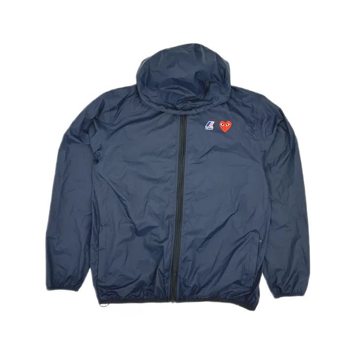 Comme des Garcons Comme des Garcons Play x K-Way Hooded Jacket 0079 Size US XL / EU 56 / 4 - 2 Thumbnail
