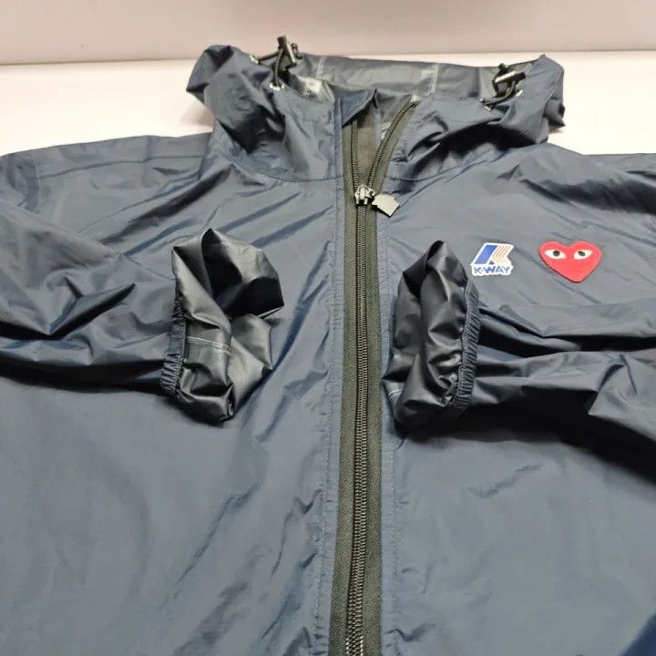 Comme des Garcons Comme des Garcons Play x K-Way Hooded Jacket 0079 Size US XL / EU 56 / 4 - 10 Thumbnail