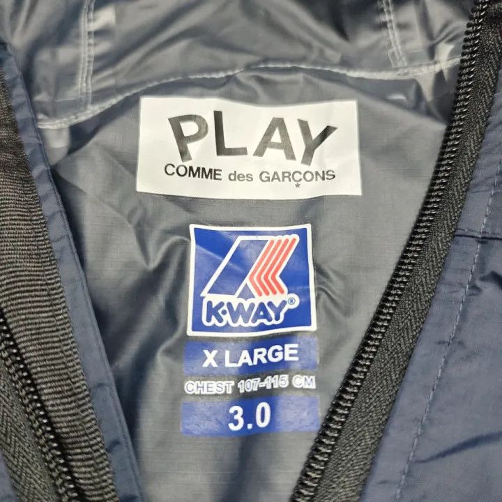 Comme des Garcons Comme des Garcons Play x K-Way Hooded Jacket 0079 Size US XL / EU 56 / 4 - 4 Thumbnail
