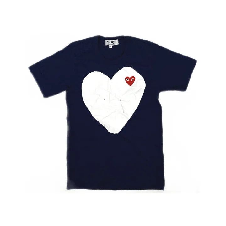 Comme des Garcons PLAY Comme des Garçons Play Heart Print T-Shirt 0079 Size S / US 4 / IT 40 - 2 Thumbnail