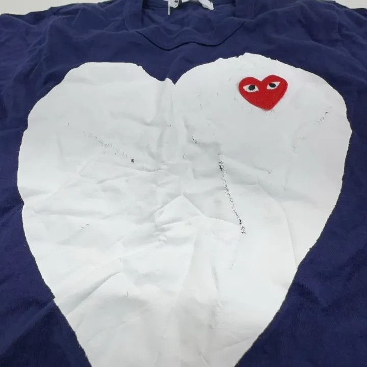 Comme des Garcons PLAY Comme des Garçons Play Heart Print T-Shirt 0079 Size S / US 4 / IT 40 - 6 Thumbnail