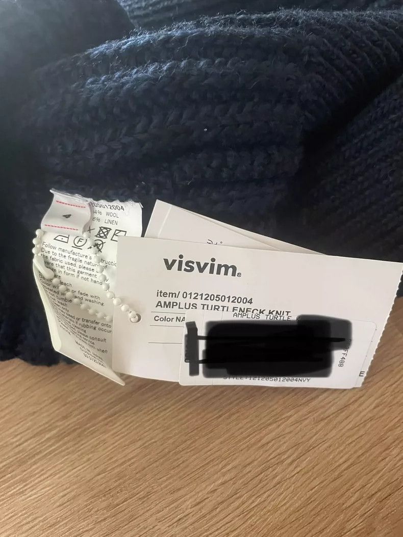 Visvim navy turtleneck knit sweater by visvim Size US L / EU 52-54 / 3 - 4 Thumbnail