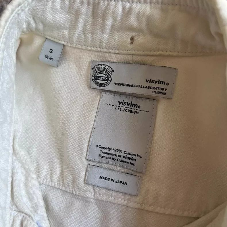 Visvim visvim Albacore Long Sleeve Shirt in Ivory Size US M / EU 48-50 / 2 - 3 Thumbnail