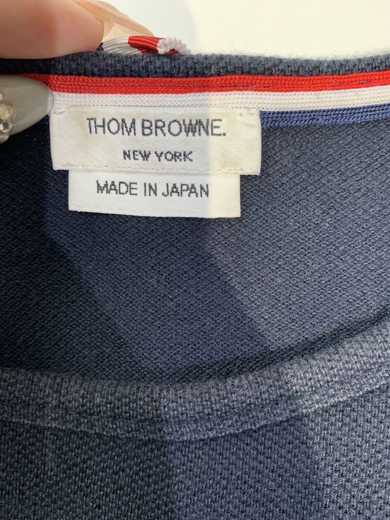 Thom Browne thom browne navy long sleeve sweater Size US S / EU 44-46 / 1 - 4 Thumbnail
