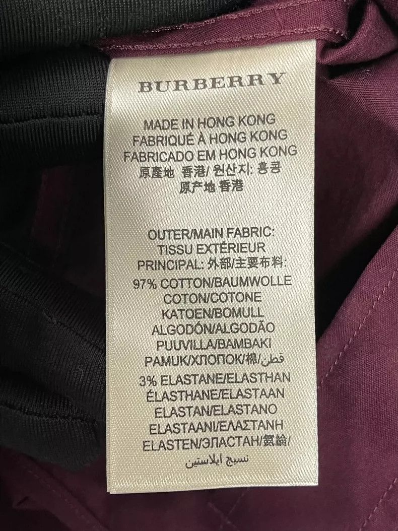 Burberry Burberry Burgundy Long Sleeve Shirt Size US S / EU 44-46 / 1 - 5 Thumbnail