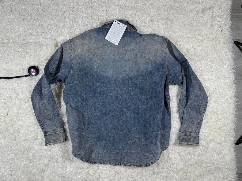 Japanese Brand REPRESENT washed denim shirt Size US XL / EU 56 / 4 - 2 Thumbnail
