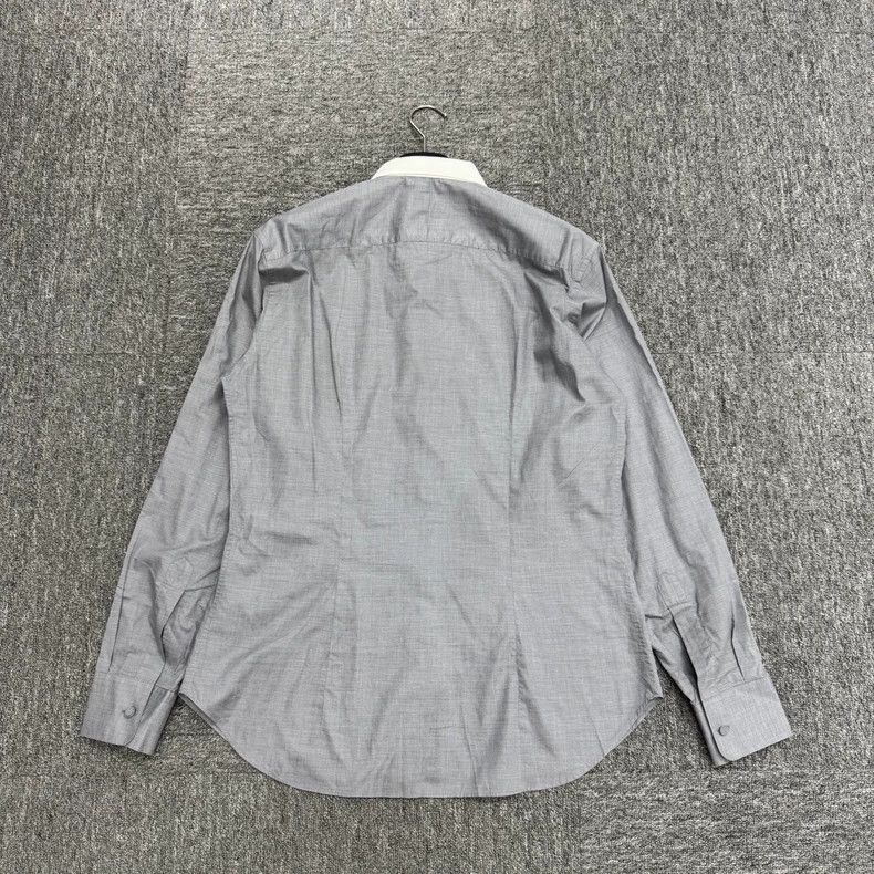 Salvatore Ferragamo Ferragamo contrast collar long sleeve shirt Size US M / EU 48-50 / 2 - 2 Thumbnail