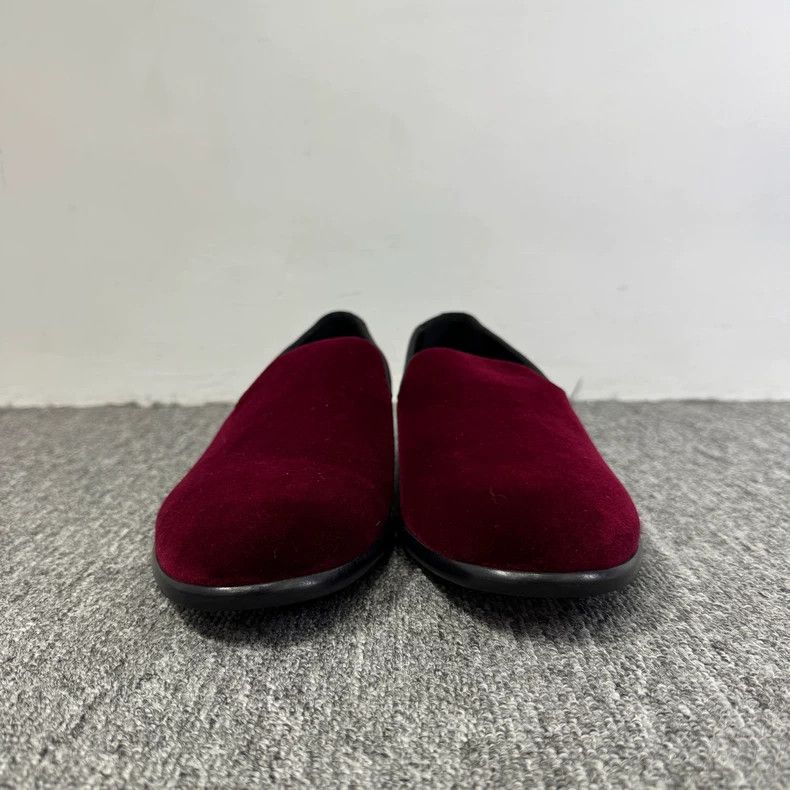 Dolce & Gabbana burgundy velvet slip-on loafers Size US 8 / EU 41 - 2 Thumbnail