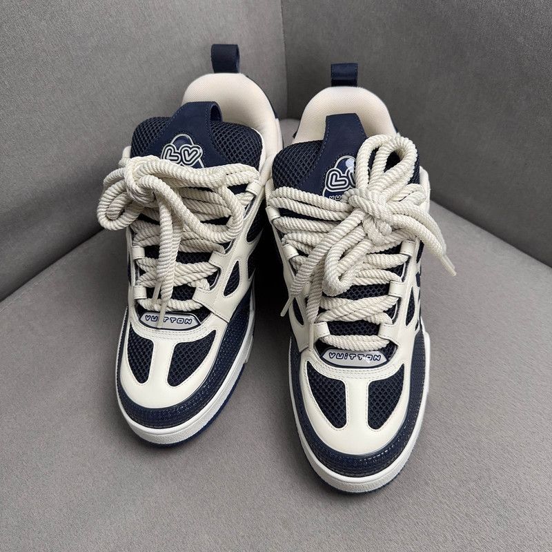 Louis Vuitton Louis Vuitton Stylish Navy Casual Sneakers 0079 Size US 9.5 / EU 42-43 - 2 Thumbnail
