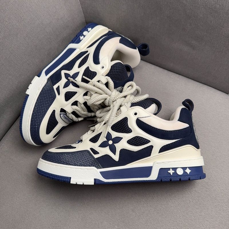 Louis Vuitton Louis Vuitton Stylish Navy Casual Sneakers 0079 Size US 9.5 / EU 42-43 - 7 Thumbnail