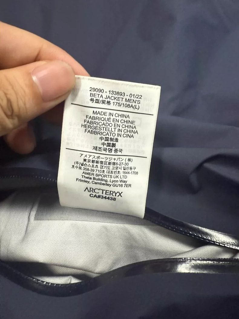 Arc'teryx Arc'teryx Beta Jacket Men's Hard Shell Size US L / EU 52-54 / 3 - 4 Thumbnail