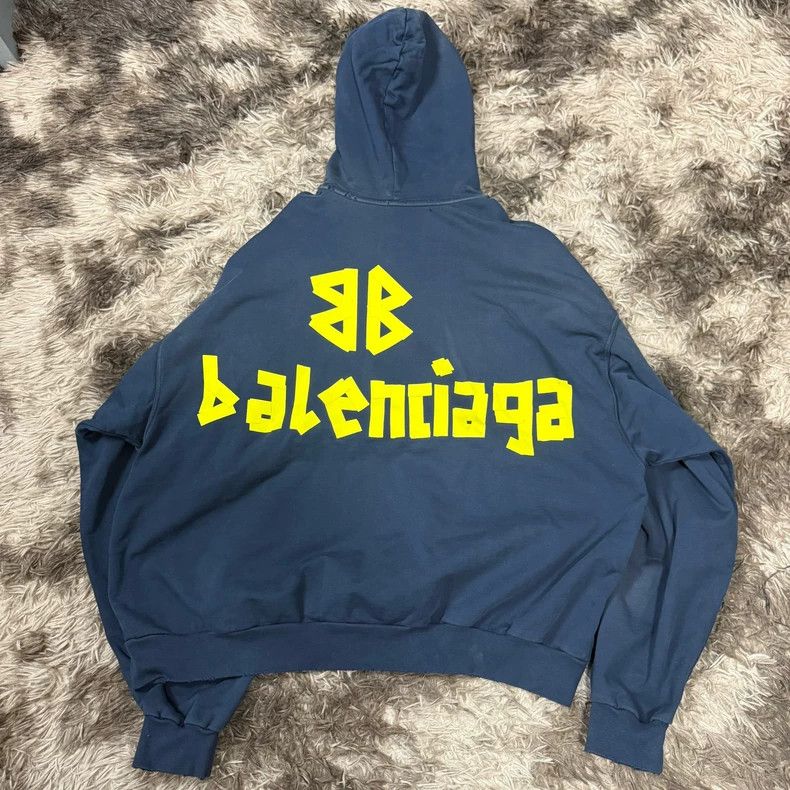 Balenciaga Balenciaga SS24 Logo Print Hoodie Size US S / EU 44-46 / 1 - 4 Thumbnail
