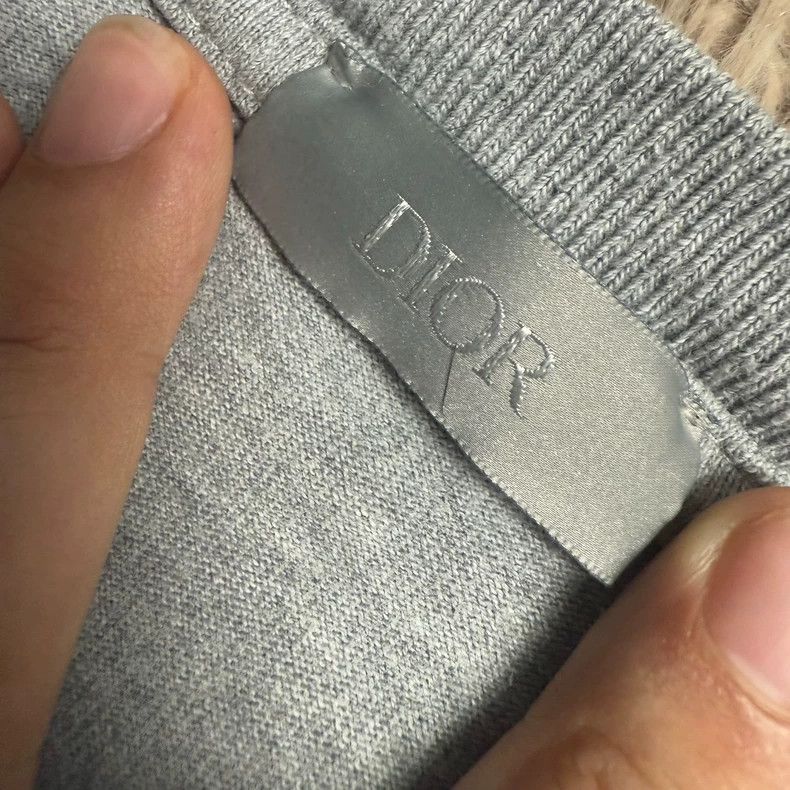 Dior Dior Gray Embroidered Logo Short Sleeve Tee Size US L / EU 52-54 / 3 - 2 Thumbnail