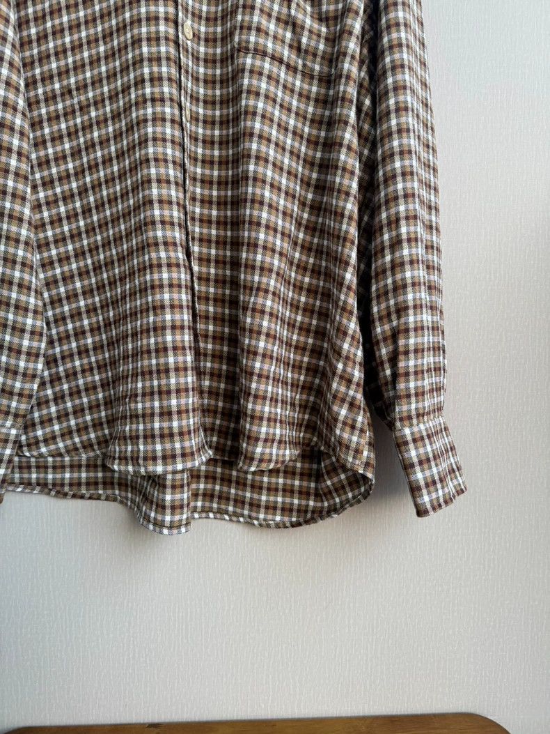 Our Legacy Our Legacy Brown Plaid Long Sleeve Shirt Size US L / EU 52-54 / 3 - 9 Thumbnail