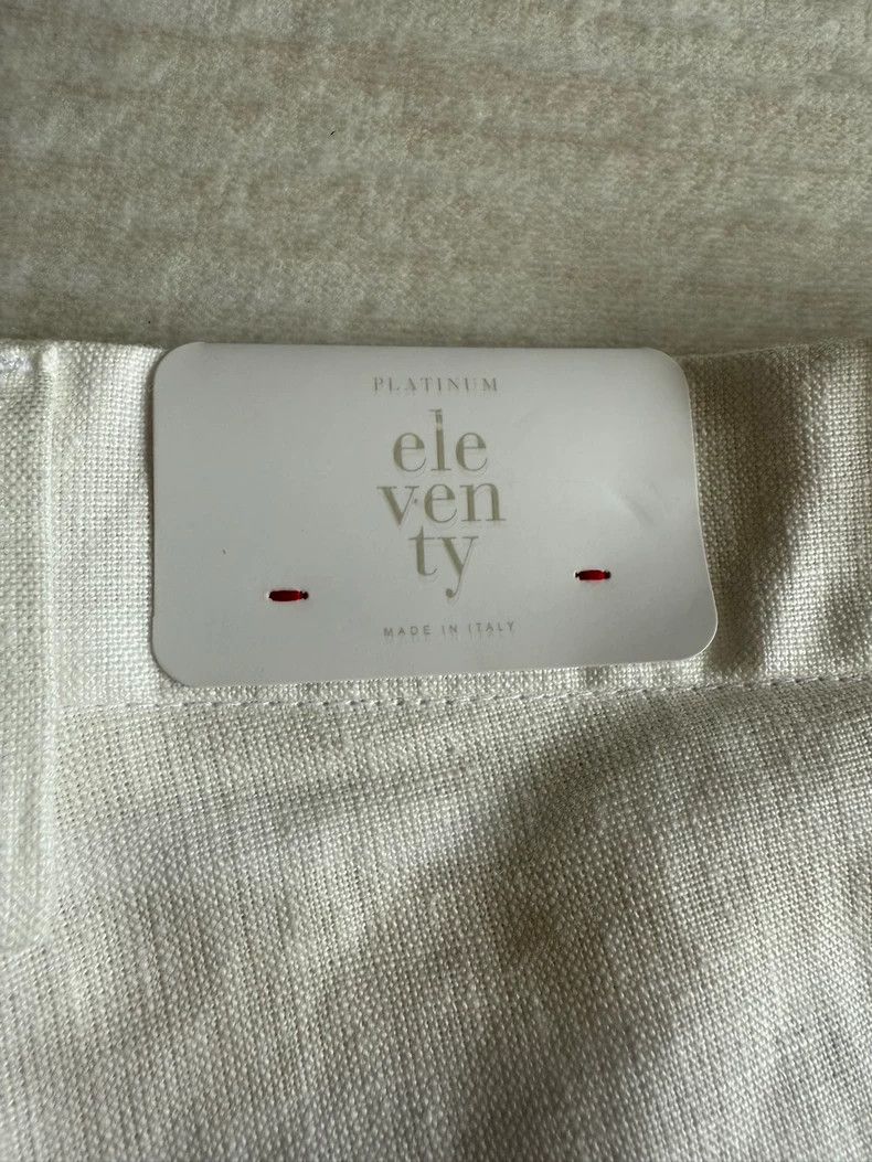 Ermenegildo Zegna Eleventy Men's White Linen Shorts Size US 33 - 5 Thumbnail