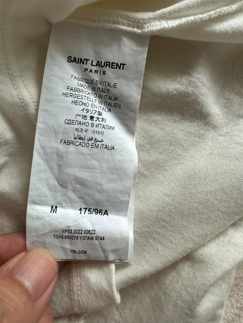 Saint Laurent Paris Saint Laurent Mirror Print T-Shirt Size US M / EU 48-50 / 2 - 4 Thumbnail
