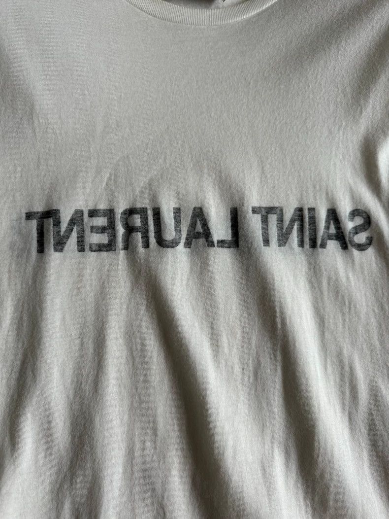 Saint Laurent Paris Saint Laurent Mirror Print T-Shirt Size US M / EU 48-50 / 2 - 3 Thumbnail