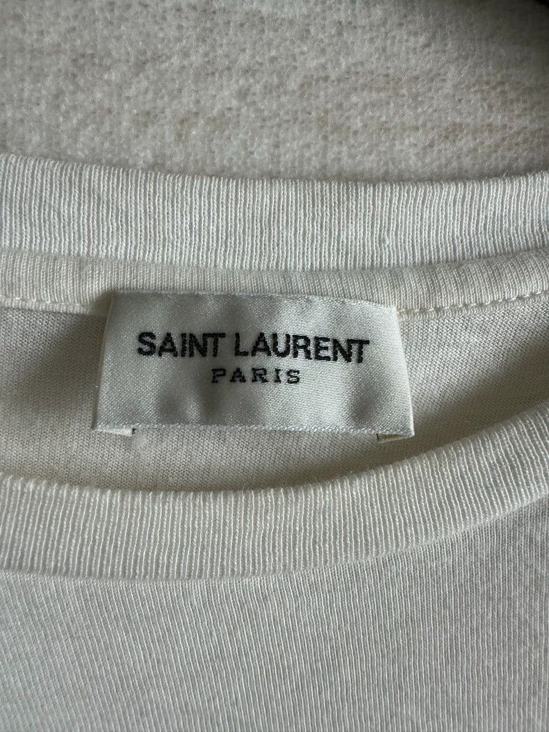 Saint Laurent Paris Saint Laurent Mirror Print T-Shirt Size US M / EU 48-50 / 2 - 2 Thumbnail