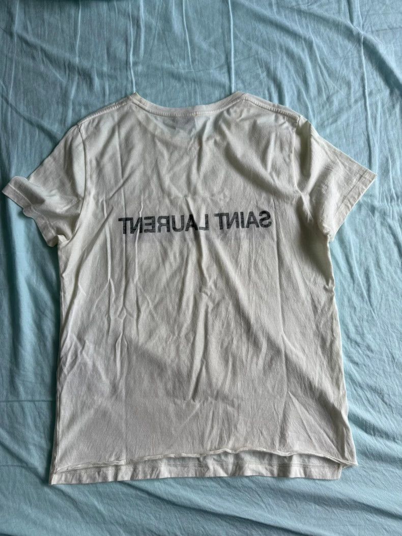 Saint Laurent Paris Saint Laurent Mirror Print T-Shirt Size US M / EU 48-50 / 2 - 8 Thumbnail