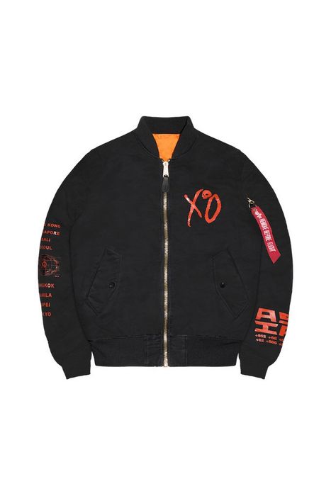 ALPHA x The Weeknd AsiaTour BomberJacket | nate-hospital.com