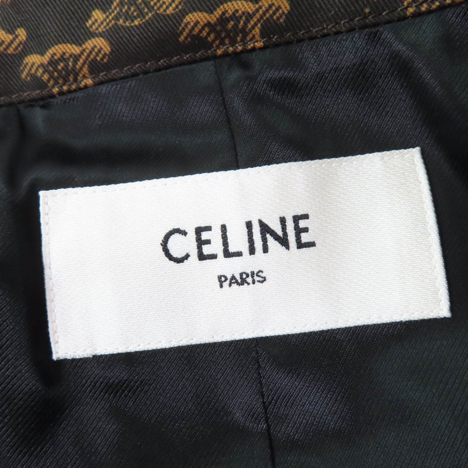 Celine Celine Celine TriomphePattern Cotton Trench Coat Cotton Outerwear 2M398267M Size ONE SIZE - 8 Thumbnail