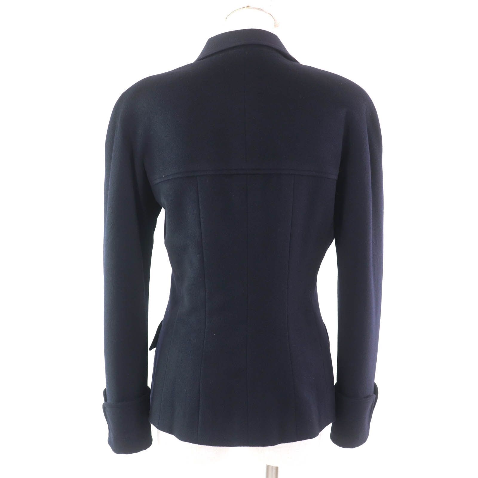 Chanel Chanel Chanel COCO Mark Cashmere Jacket Leather Outerwear P12245 Size ONE SIZE - 3 Thumbnail
