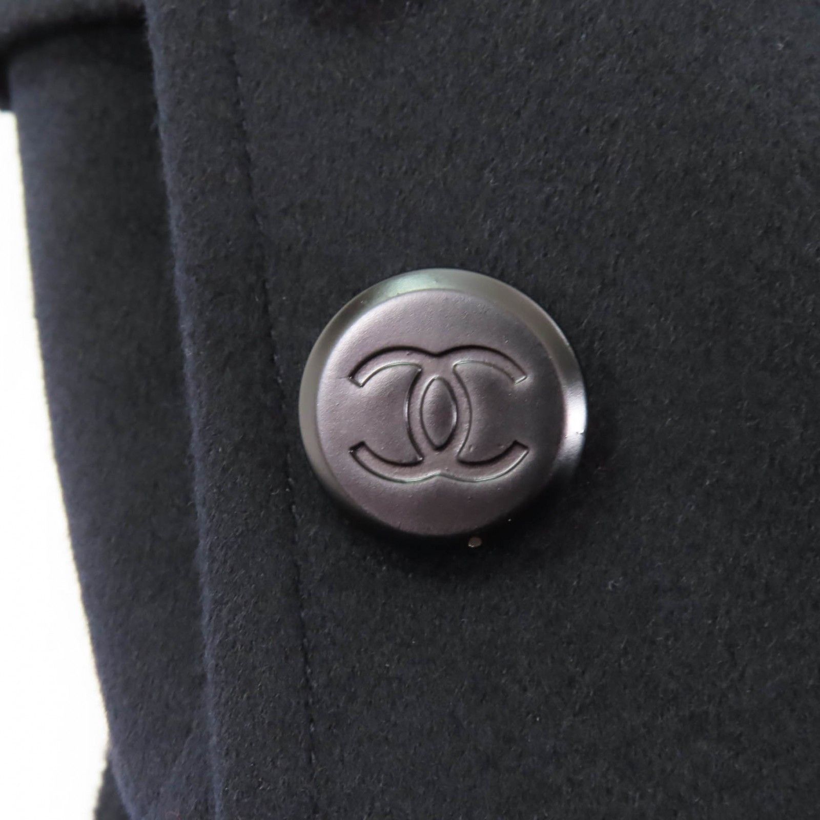 Chanel Chanel Chanel COCO Mark Cashmere Jacket Leather Outerwear P12245 Size ONE SIZE - 6 Thumbnail