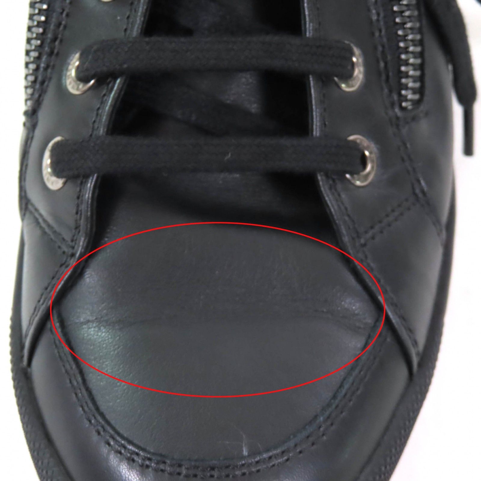 Chanel Chanel Chanel High cut Leather Sneakers Leather Shoes G31316 DUTY FREE for USA Size ONE SIZE - 13 Thumbnail