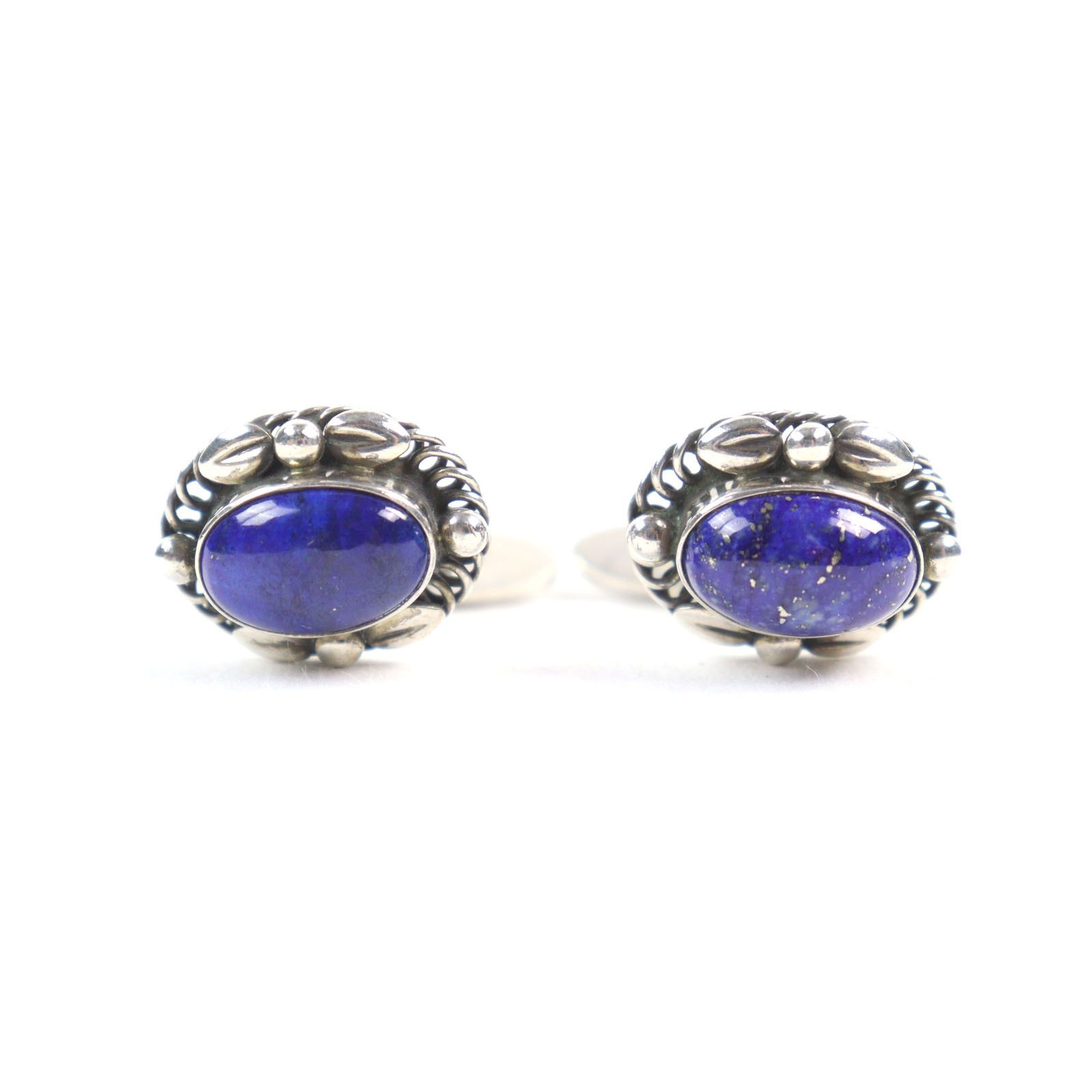 Other Other Georg Jensen 925 Silver Lapis Lazuli Cufflinks Metal Cufflinks DUTY FREE for USA Size ONE SIZE - 2 Thumbnail