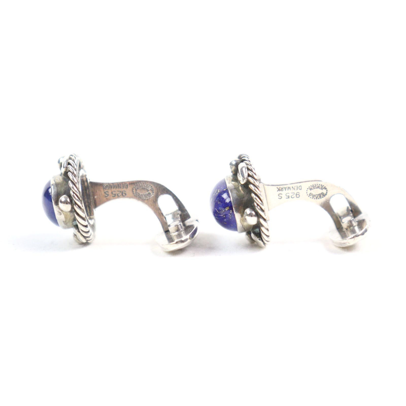 Other Other Georg Jensen 925 Silver Lapis Lazuli Cufflinks Metal Cufflinks DUTY FREE for USA Size ONE SIZE - 3 Thumbnail