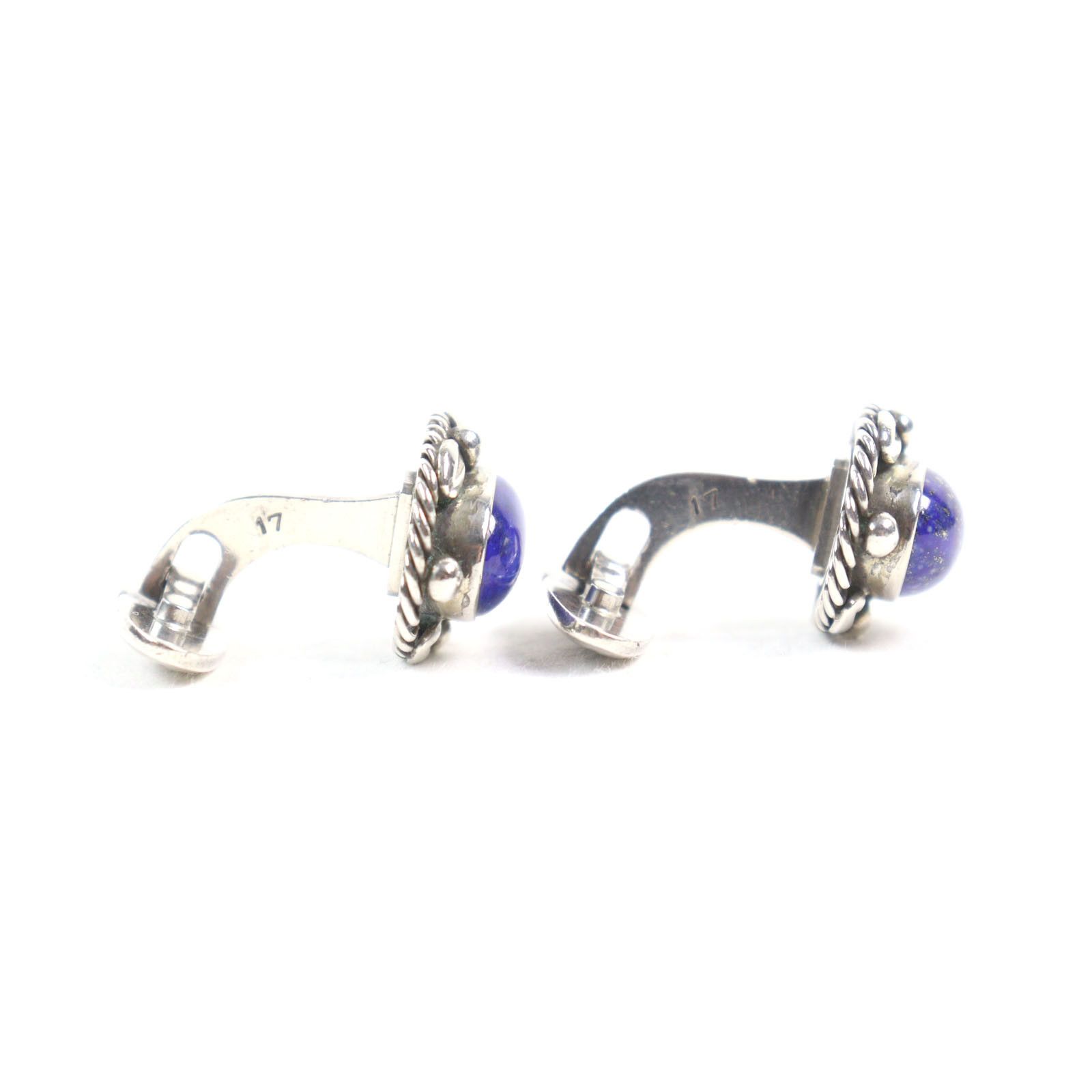 Other Other Georg Jensen 925 Silver Lapis Lazuli Cufflinks Metal Cufflinks DUTY FREE for USA Size ONE SIZE - 5 Thumbnail