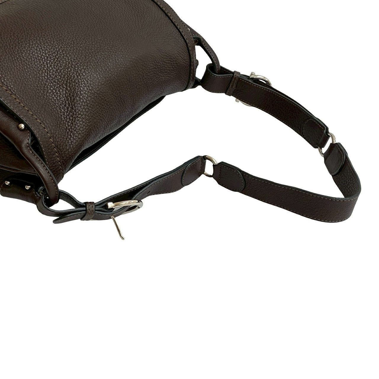 Salvatore Ferragamo Salvatore Ferragamo Salvatore Ferragamo Gancini Leather Shoulder Bag Leather Shoulder Bag Size ONE SIZE - 5 Thumbnail