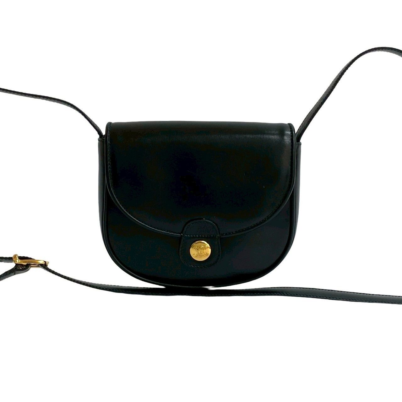 Celine Celine Celine Trionf Logo Leather Shoulder Bag Leather Shoulder Bag Size ONE SIZE - 2 Thumbnail