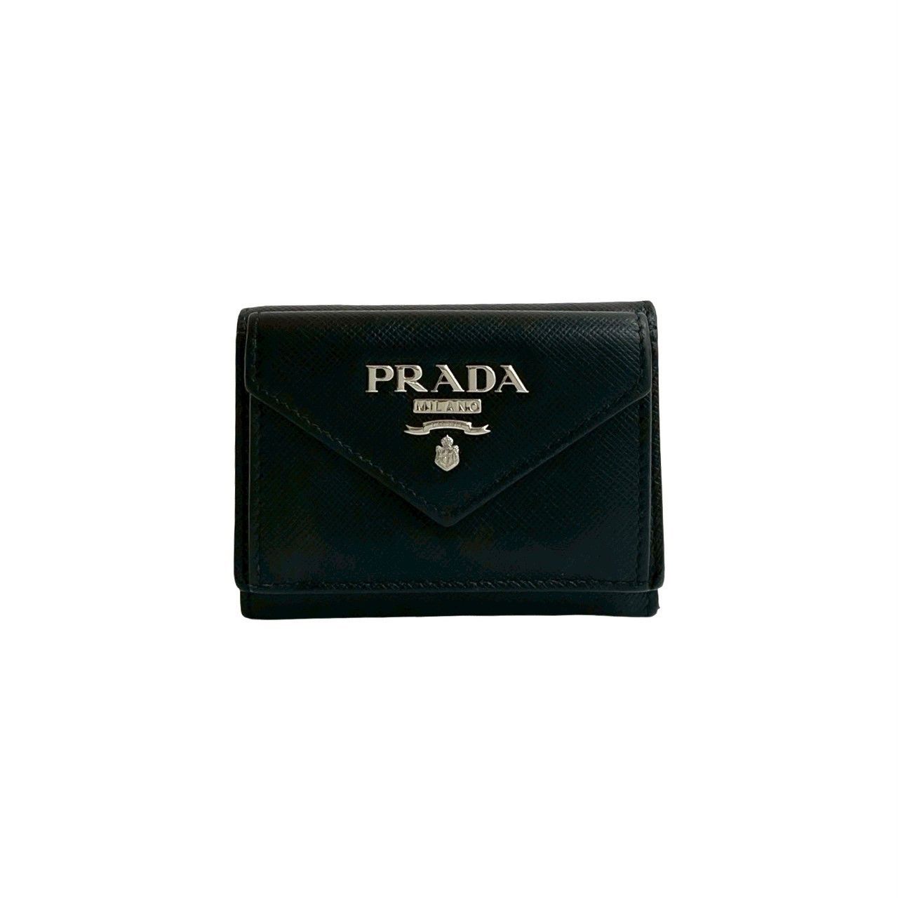 Prada Prada Prada Saffiano Trifold Wallet Leather Short Wallet Size ONE SIZE - 2 Thumbnail