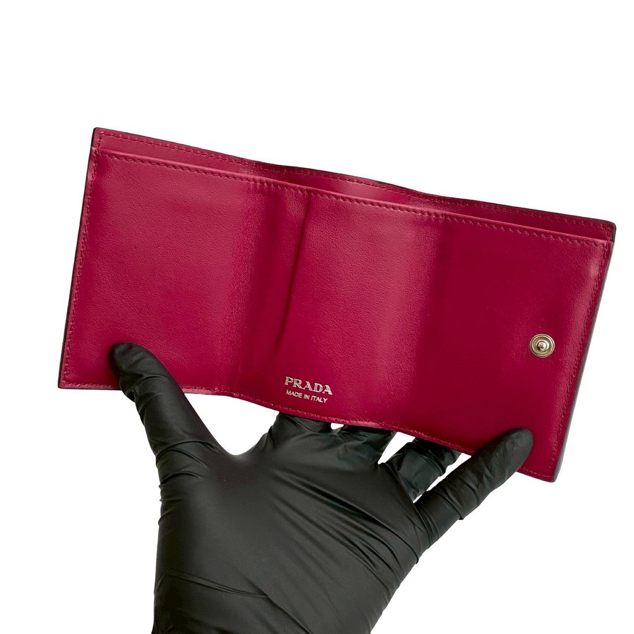 Prada Prada Prada Saffiano Trifold Wallet Leather Short Wallet Size ONE SIZE - 8 Thumbnail