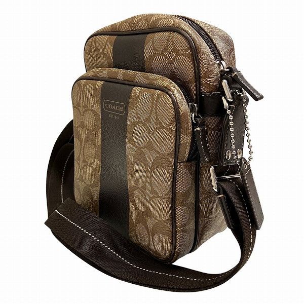 Coach Coach Coach Signature Heritage Stripe PVC Shoulder Bag Canvas Shoulder Bag F70589 Size ONE SIZE - 9 Thumbnail