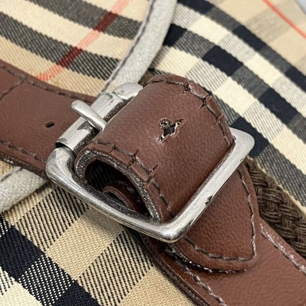 Burberry Burberry Burberry Vintage Nova Check Backpack Cotton Backpack Size ONE SIZE - 6 Thumbnail