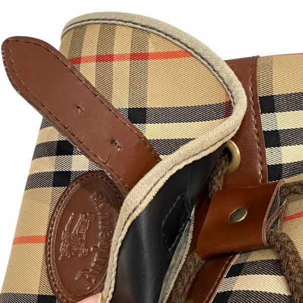 Burberry Burberry Burberry Vintage Nova Check Backpack Cotton Backpack Size ONE SIZE - 7 Thumbnail