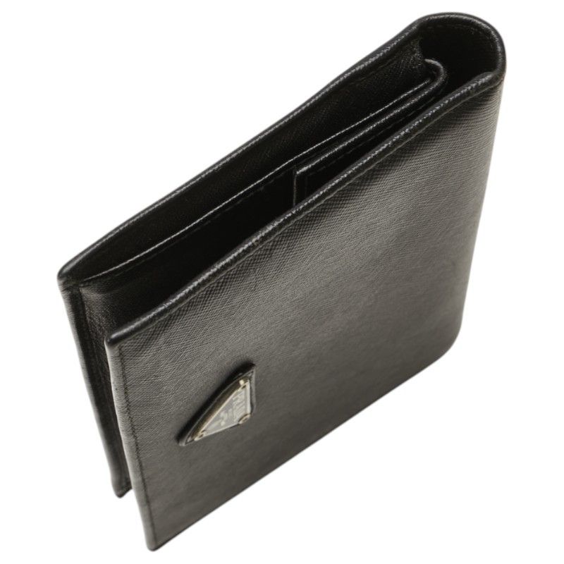 Prada Prada Prada Triangle Logo Plate Leather Wallet Leather Short Wallet Size ONE SIZE - 5 Thumbnail