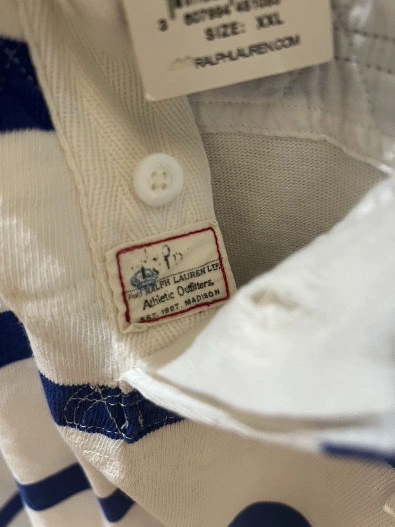 RRL Ralph Lauren Polo Ralph Lauren Striped Short Sleeve Polo Size US XXL / EU 58 / 5 - 6 Thumbnail