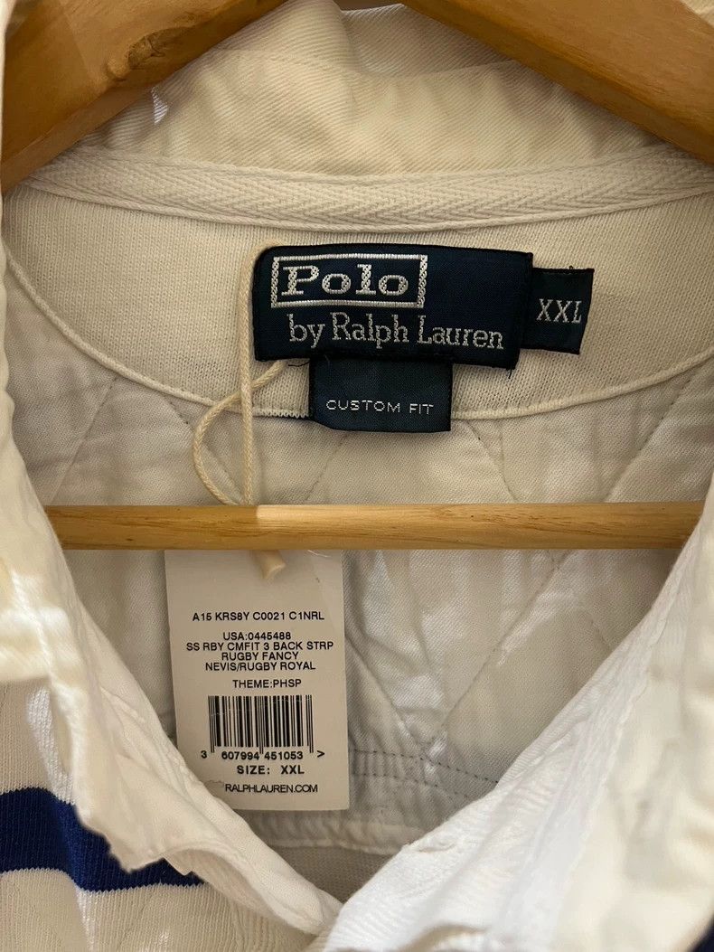 RRL Ralph Lauren Polo Ralph Lauren Striped Short Sleeve Polo Size US XXL / EU 58 / 5 - 5 Thumbnail