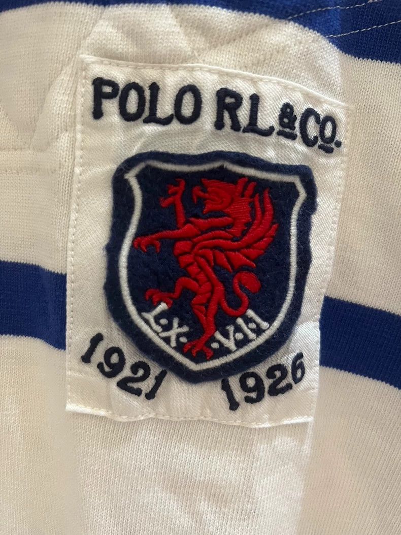 RRL Ralph Lauren Polo Ralph Lauren Striped Short Sleeve Polo Size US XXL / EU 58 / 5 - 3 Thumbnail
