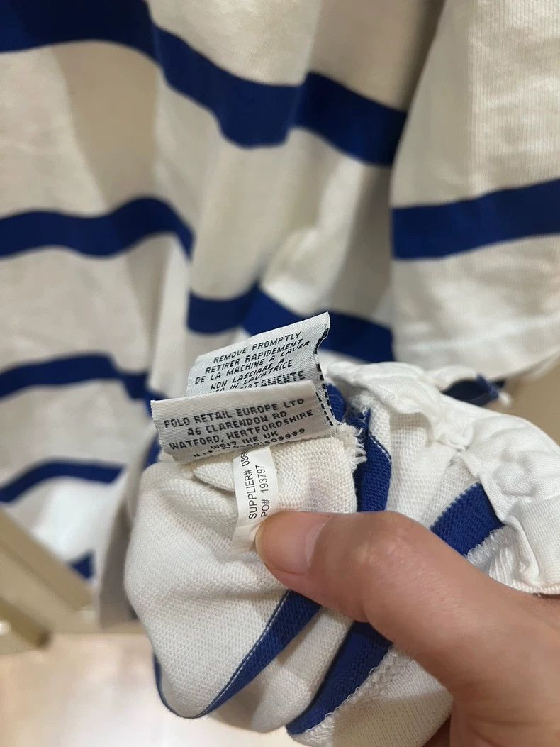 RRL Ralph Lauren Polo Ralph Lauren Striped Short Sleeve Polo Size US XXL / EU 58 / 5 - 8 Thumbnail