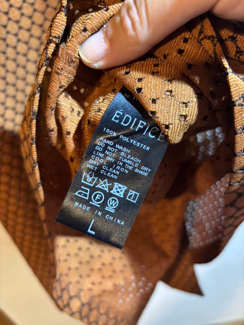 Bode Edifice Brown Short Sleeve Hollow Shirt Size US L / EU 52-54 / 3 - 6 Thumbnail
