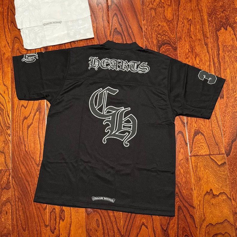 Chrome Hearts Chrome Hearts Black Mesh Hockey Jersey Tee Size US M / EU 48-50 / 2 - 2 Thumbnail