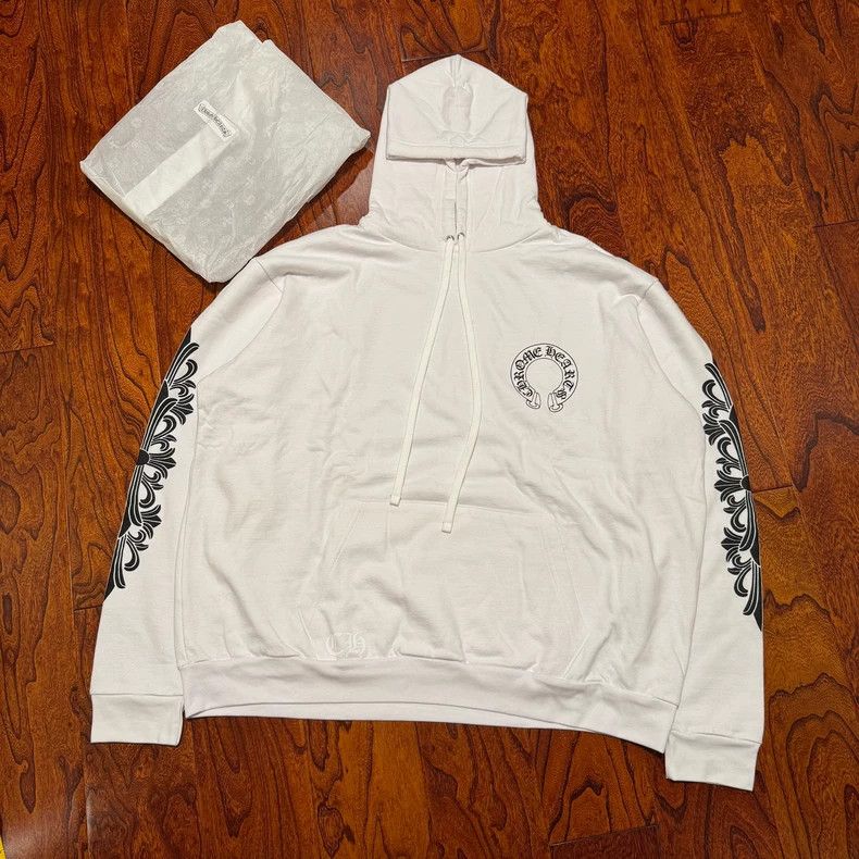 Chrome Hearts Chrome Hearts White Cross Sleeve Hoodie Size US XXL / EU 58 / 5 - 2 Thumbnail
