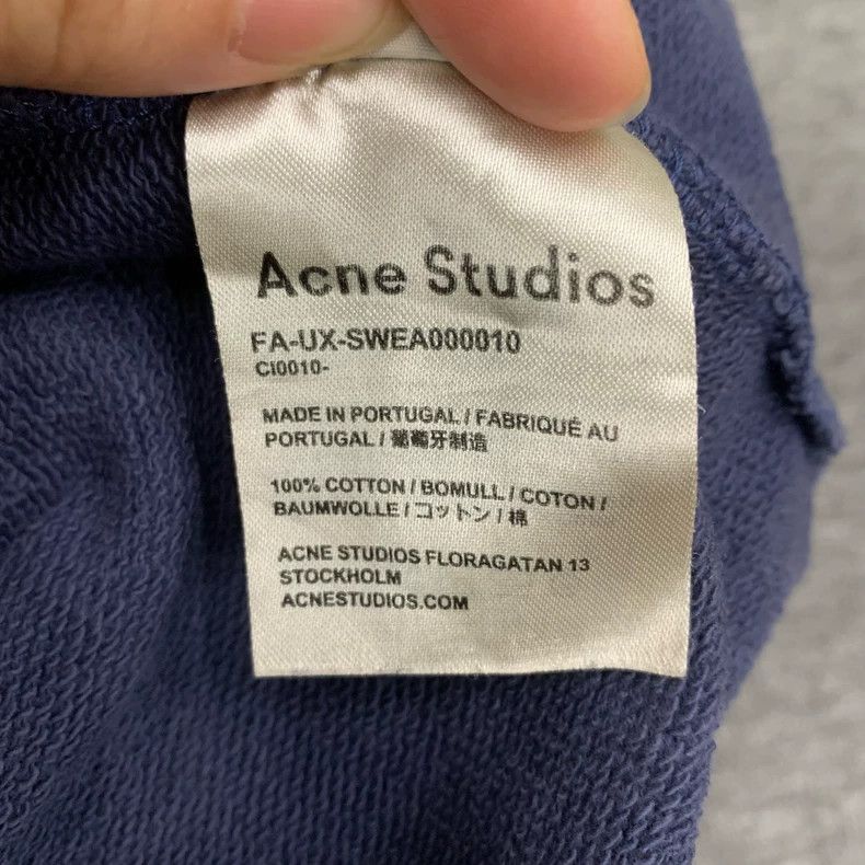 Acne Studios Acne Studios Blue Long Sleeve Sweatshirt Size US XL / EU 56 / 4 - 6 Thumbnail